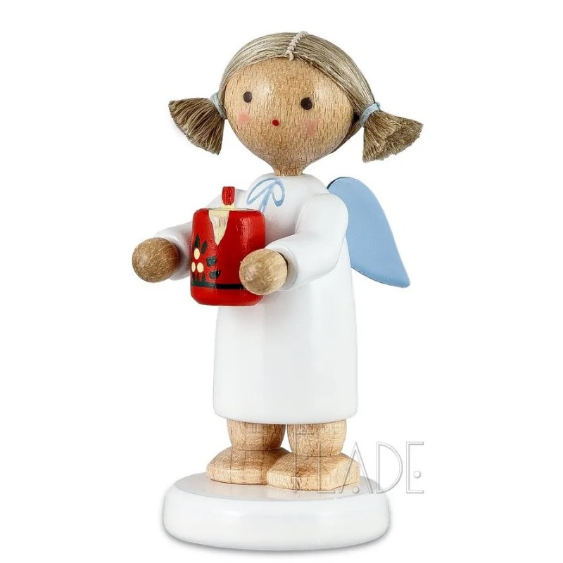 Werkstätten Flade Engel mit Weihnachtskerze Flade 6158