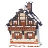 Hubrig Volkskunst GmbH Winterkinder Haus mit Balkon  Hubrig 400h0003