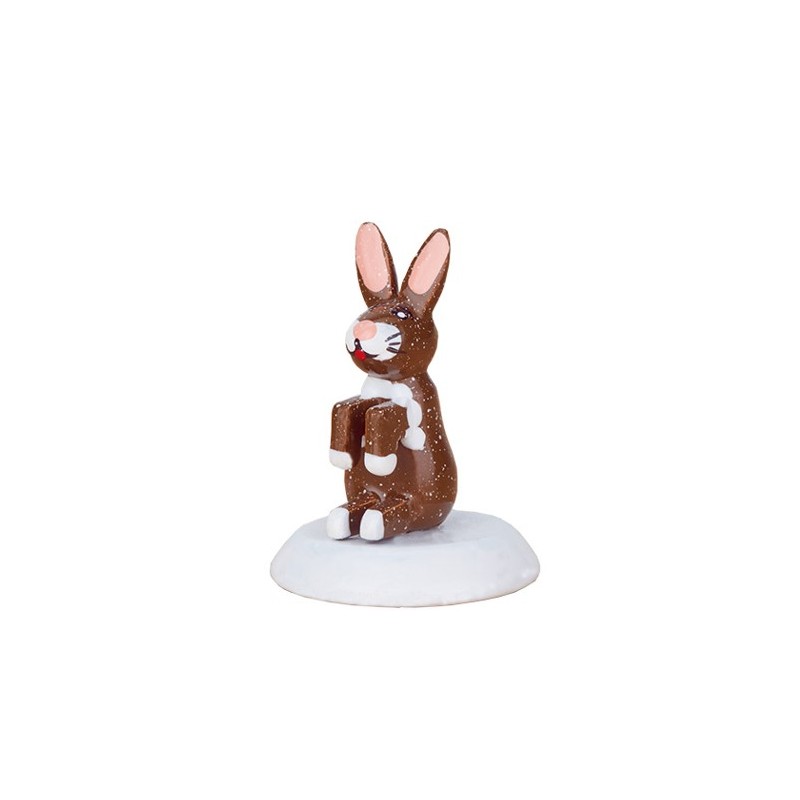 Hubrig Volkskunst GmbH Winterkinder Hase aufrecht 110h3006