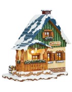 Winterkinder - Häuser, Baum und Laterne - elektrisch